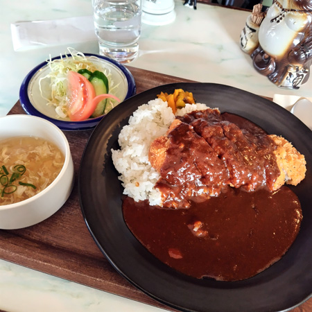 矢掛　松月　カツカレー