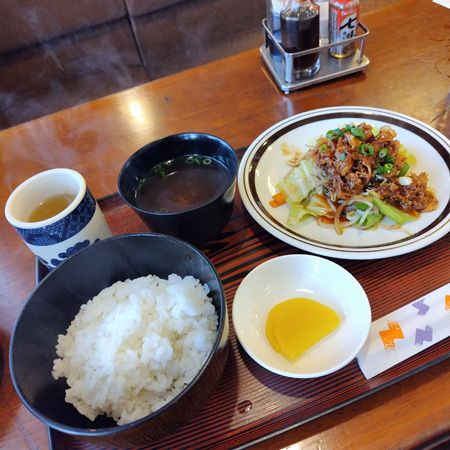 マスヤ　喫茶　福山市　焼肉定食