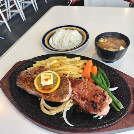 ツーリングの下見　ワーゲン　ビーフステーキ