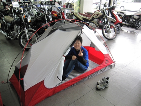 ヤマハバイクレンタル　キャンプ道具