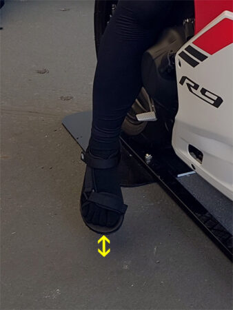 YZF-R9　足つき　155cm　女性