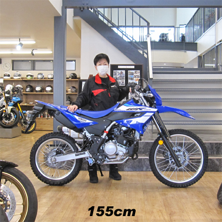 WR125R　足つき　身長155cm　女性